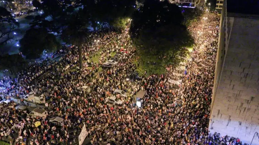 Impresionante reclamo de seguridad y justicia