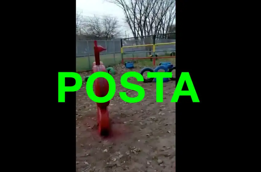 Es verdadero el video que muestra una plaza hecha con objetos reciclados en La Matanza