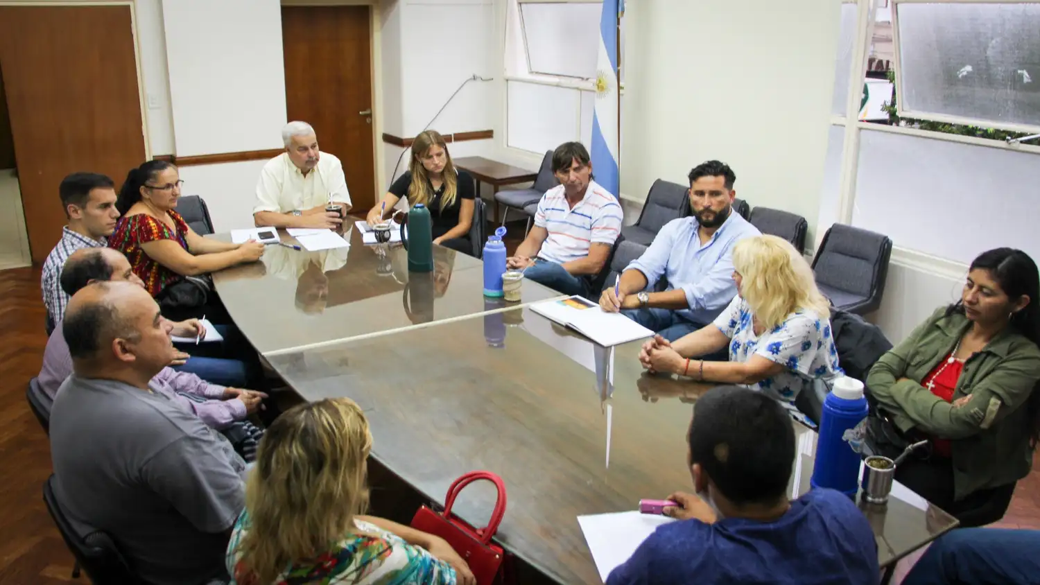 Pescadores santafesinos fueron recibidos por autoridades provinciales