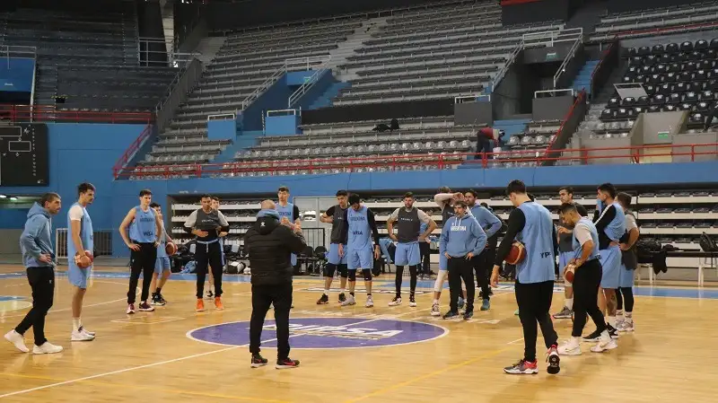 La Seleccion Argentina ya entrena en Mar del Plata