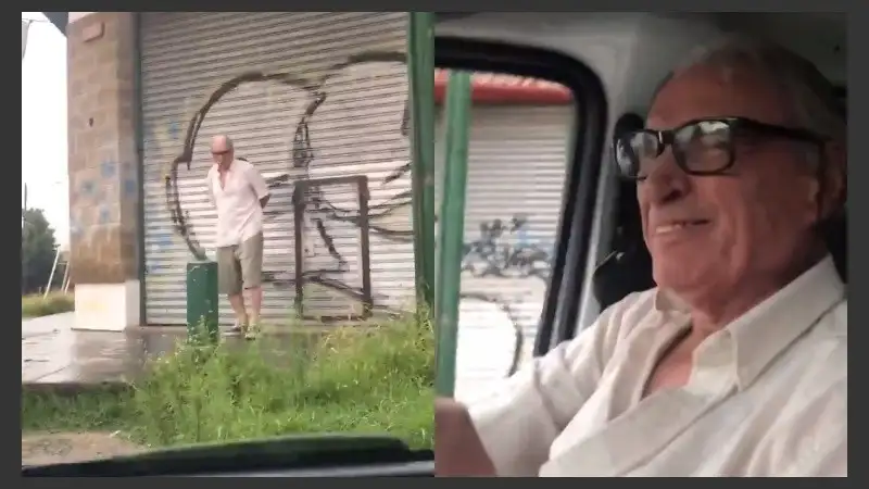 El piloto y su abuelo, el "Vasco".