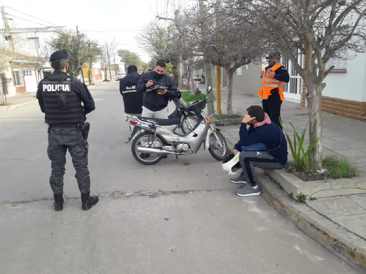 Retuvieron 34 motos en un control de tránsito 