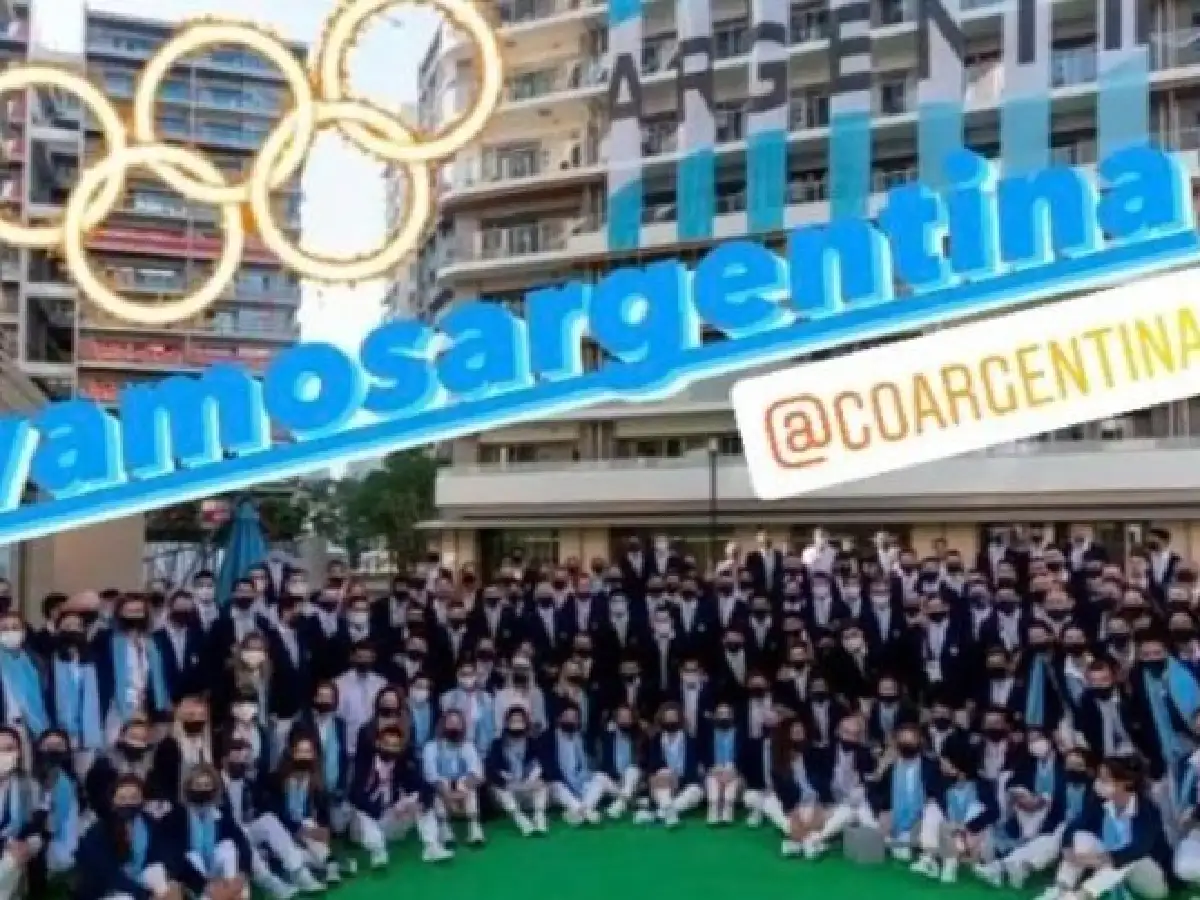 Messi mostró su apoyo a la delegación argentina  