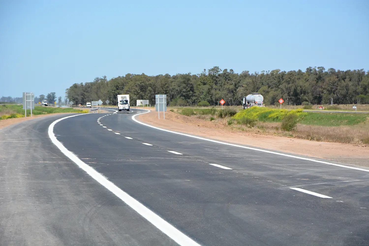 Habilitan primer tramo de la autopista de la 34