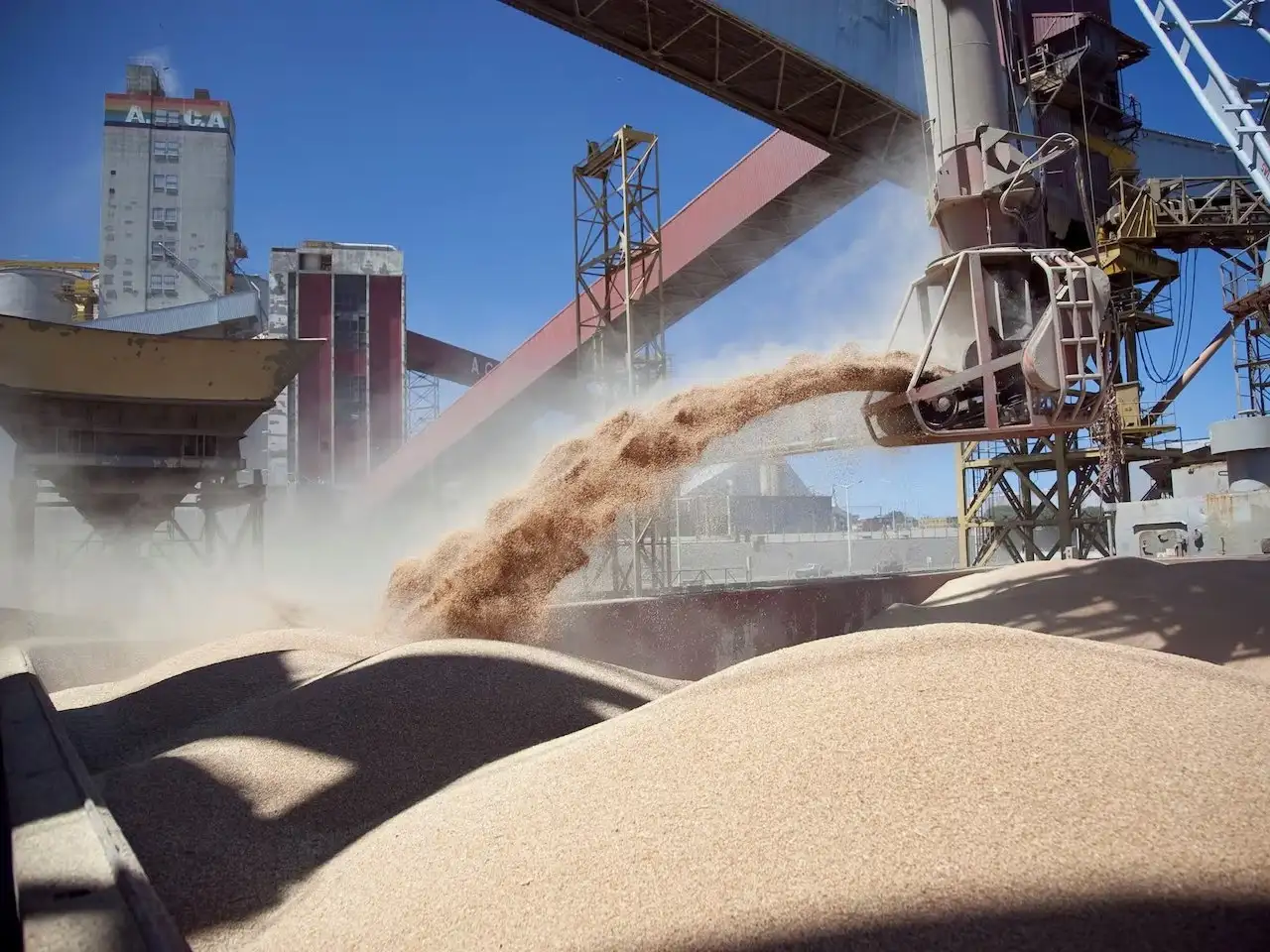 La harina de soja sigue siendo el principal producto de exportación argentino. (Foto: Ministerio de Agricultura)