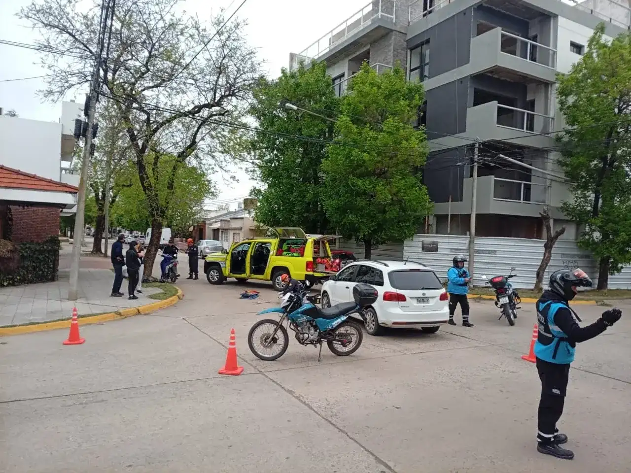 Accidente en Italia y Pellegrini.