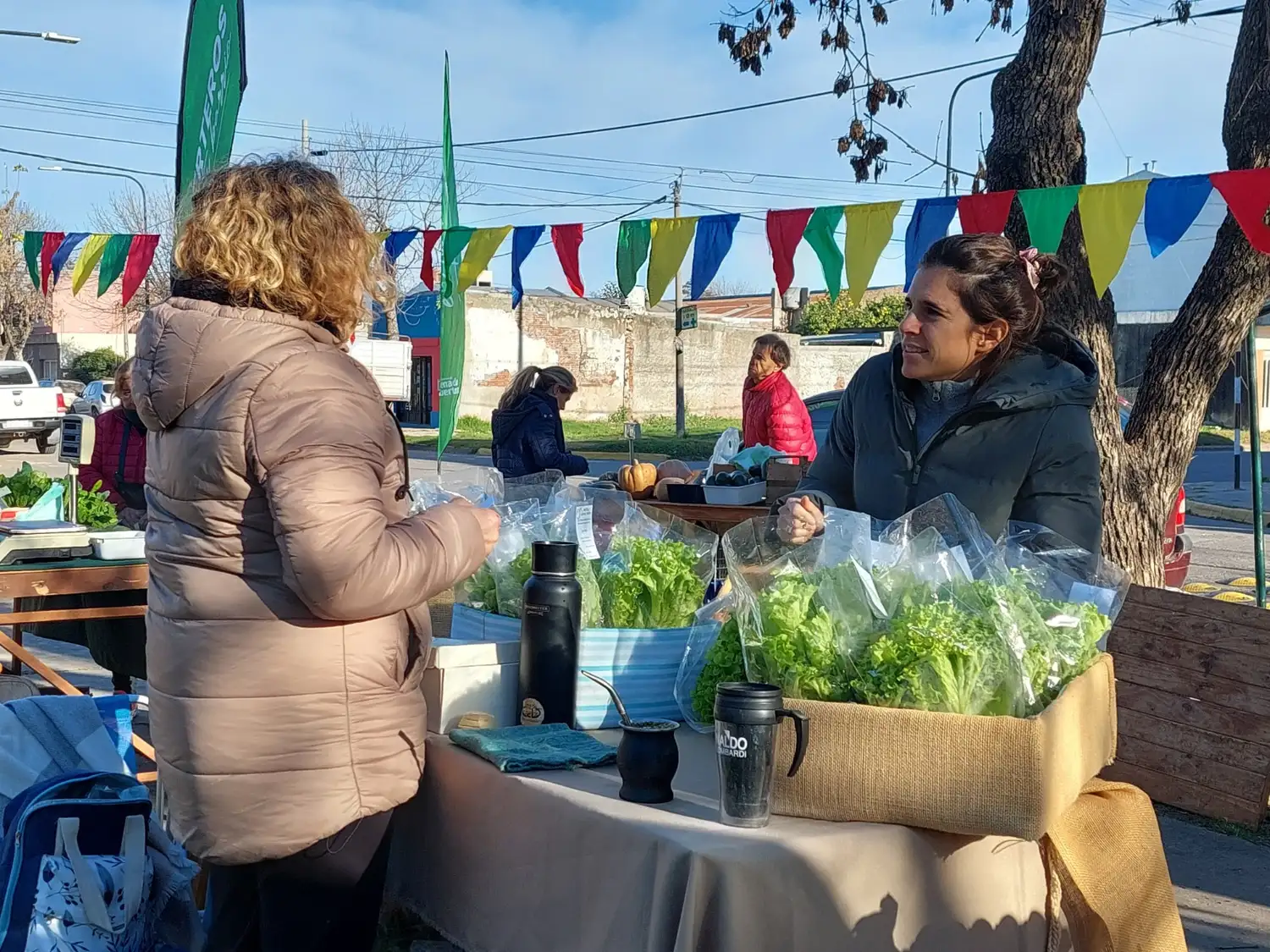 Alimentos saludables venadenses en espacios públicos.