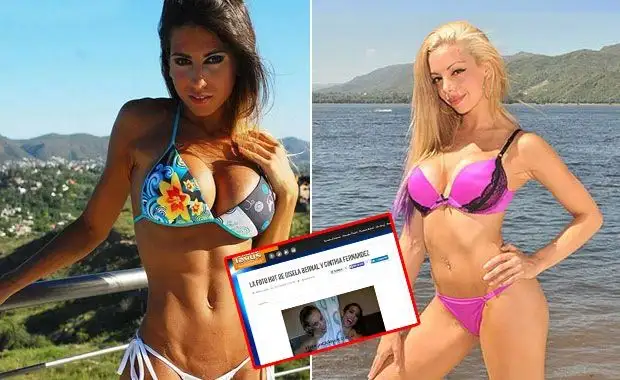 La foto hot de Cinthia Fernández con Gisela Bernal en la ducha