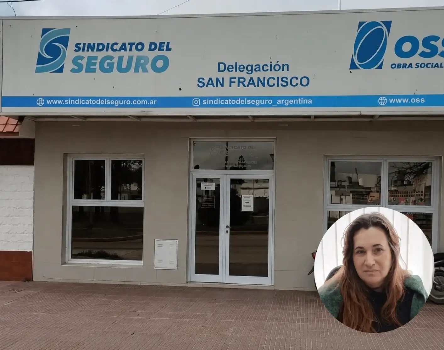 El empleo asegurador resiste en San Francisco. Mariela Vaillard, al frente del gremio en la ciudad.