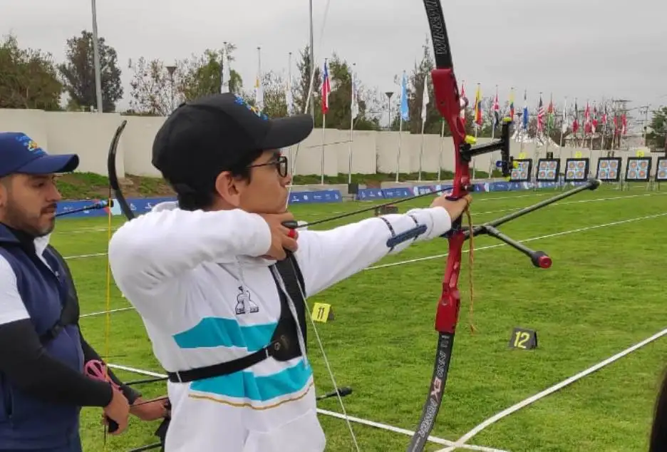 Damián Jajarabilla debutó en la clasificación de Tiro con Arco