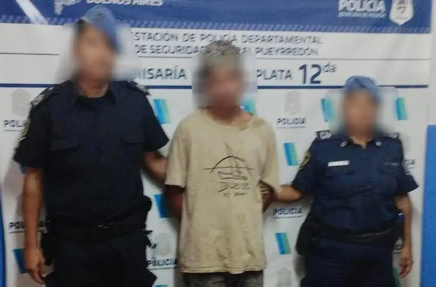 Joven preso por arrebatarle el celular a un hombre en el barrio Dorrego