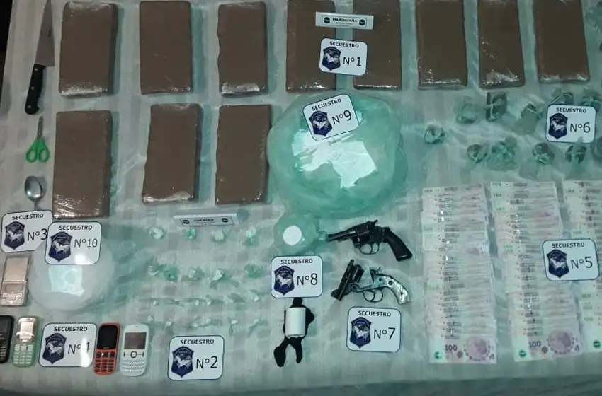 Detuvieron en Miramar a una pareja narco