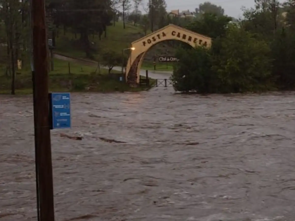 Importantes crecidas de ríos serranos tras la tormenta