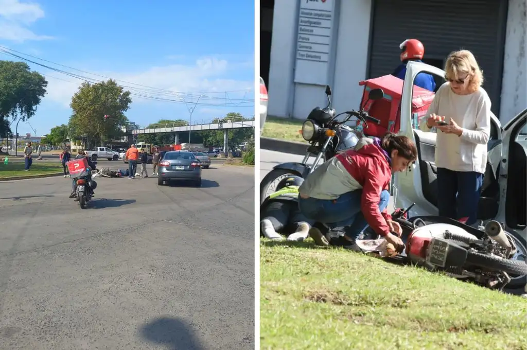 Un miércoles accidentado en Santa Fe: hubo dos choques casi al mismo tiempo en el macrocentro de la ciudad