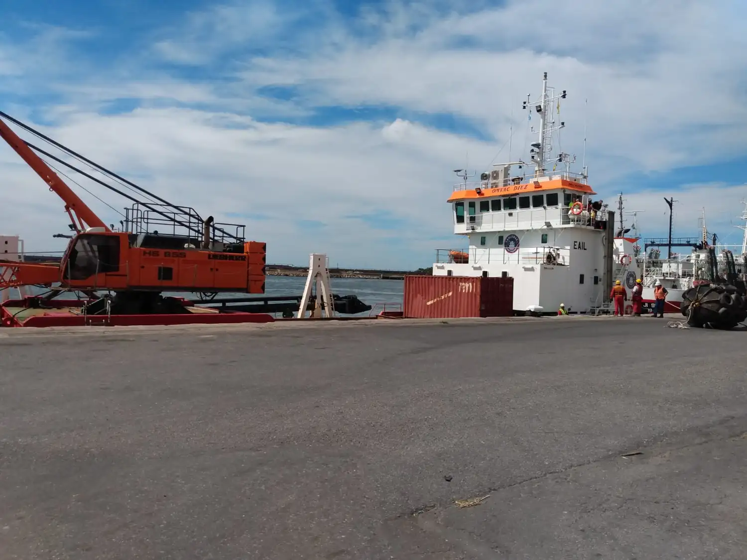 Lo extraído será depositado en el área de Playa Varese y desde el espigón hacia el norte.