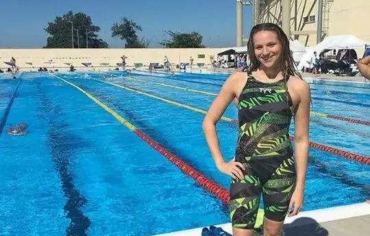 Ruggiero tuvo su debut internacional en el María Lenk