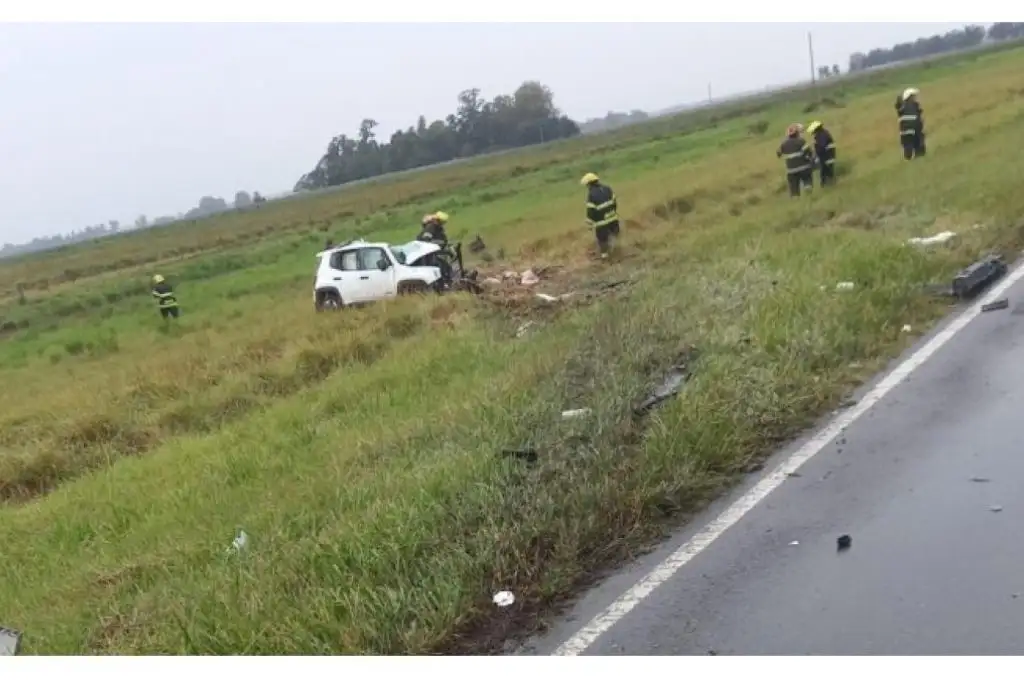 Accidente fatal en ruta 29, altura Ayacucho: murieron un matrimonio y su pequeña hija