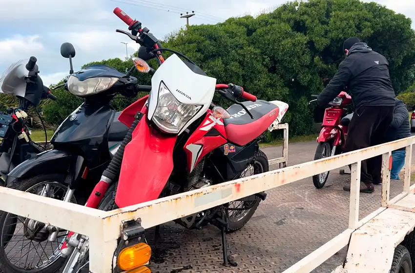 Operativo en Camet: "Cuando comenzó esta práctica había casi 300 motos registradas, hoy lo disminuimos"
